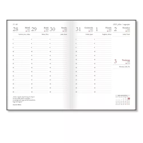 Tanítói zsebkönyv PD CALENDAR papírborító A/5 Birds 2026-2027