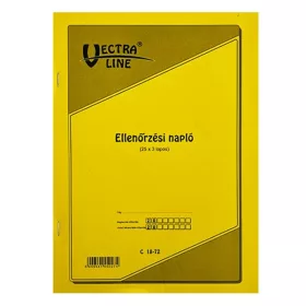   Nyomtatvány ellenőrzési napló VECTRALINE A/4 álló 25x3 lapos