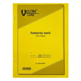   Nyomtatvány felmérési napló VECTRALINE A/4 álló 25x5 lapos