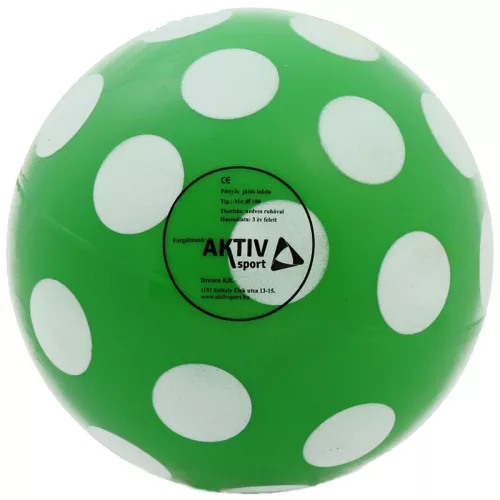 Játéklabda, 18 cm, pöttyös Aktivsport