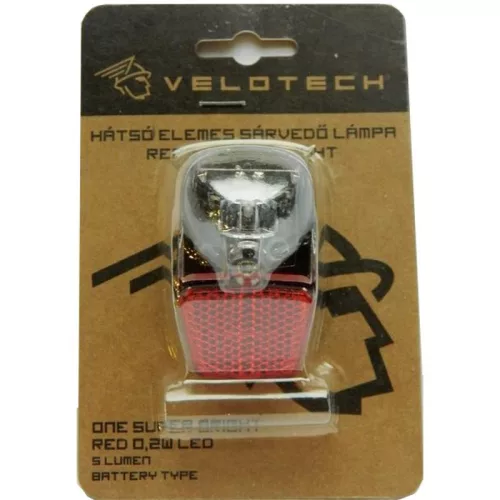 Kerékpár lámpa hátsó Velotech 1 LED