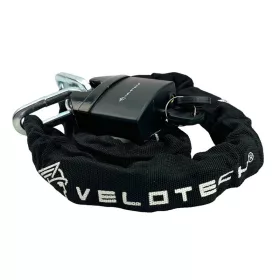 Kerékpárzár láncos Velotech 0,8x90 cm fekete U lakattal