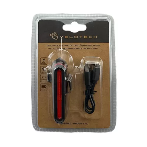 Lámpa hátsó Velotech H 20 LED USB