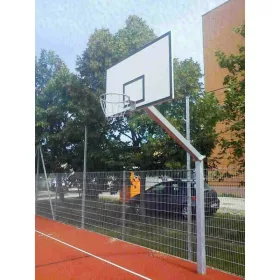   Kosárállvány lebetonozható Aktivsport 165 cm benyúlás, 1 oszlopos