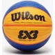 Kosárlabda Wilson Replica FIBA 3X3 gumi 6-os méret sárga-kék