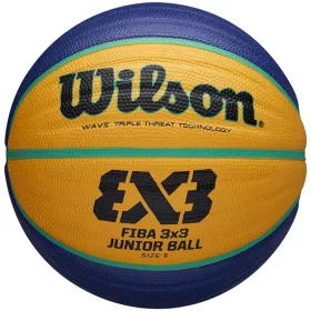   Kosárlabda Wilson FIBA 3x3 Junior gumi 5-ös méret kék-sárga