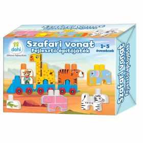 Építőjáték Szafari vonat