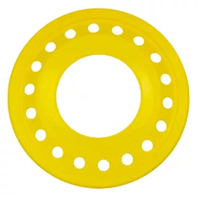 Frizbi 28,5 cm lyukas sárga