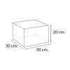 Lakkozott szivacs Amaya téglalap 30x30x20 cm