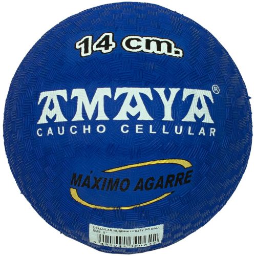 Rücskös gumilabda Amaya 14 cm kék