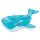 Felfújható strandmatrac kék bálna Intex