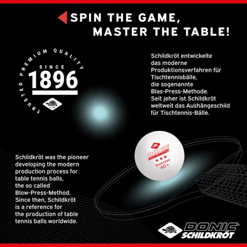Donic Exclusive ping-pong labda 3 csillagos fehér