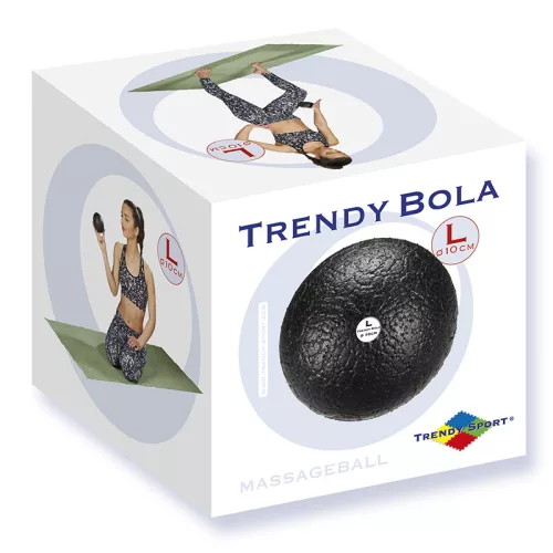 Masszázs labda Trendy Bola fekete 10 cm