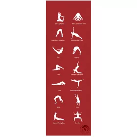 Jógaszőnyeg Trendy Home 180x60x0,5 cm piros