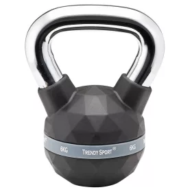 Kettlebell Trendy Premium fekete-króm 6 kg