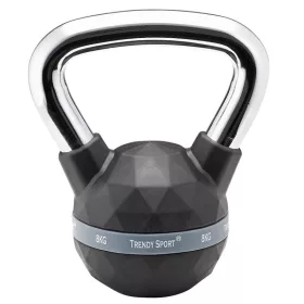 Kettlebell Trendy Premium fekete-króm 8 kg