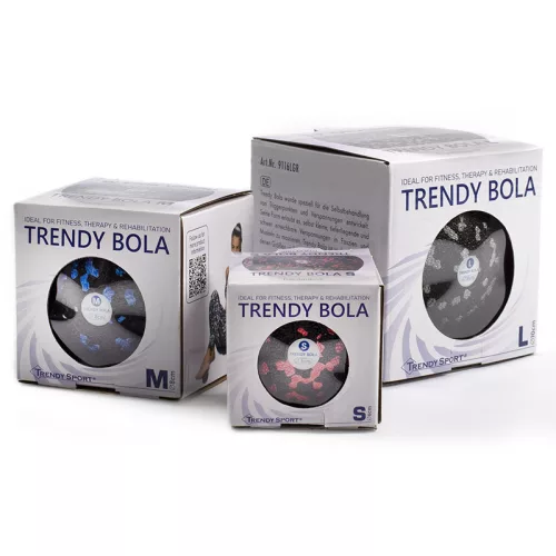 Masszázs labda Trendy Bola fekete-piros 8 cm