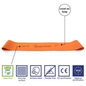 Láberősítő gumihurok Trendy Medical narancssárga