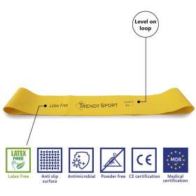 Láberősítő gumihurok Trendy Medical sárga