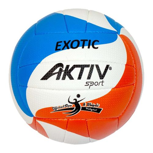Röplabda Aktivsport EXOTIC méret: 5 fehér-kék-narancs