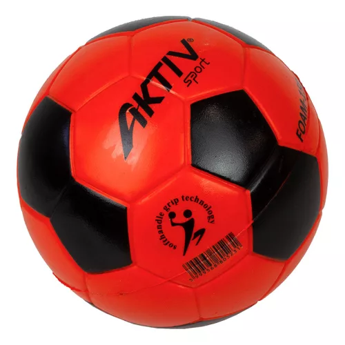 Szivacskézilabda Aktivsport 15 cm narancs-fekete
