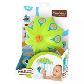   Yookidoo 40223 Vízzel tölthető páva esernyő zöld fürdőjáték