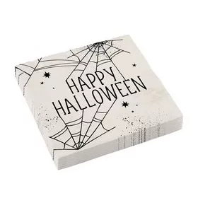   Pókhálós Papír Szalvéta – Halloween Parti Szalvéta, 33×33 cm, 16 db-os