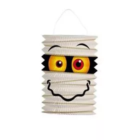 Múmia Mintás Henger Lampion Halloween-re – 16 cm