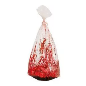   Csináld magad véres horror dekoráció – zacskó művérrel, 150 cm
