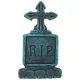 RIP feliratú kereszt sírkő Halloween dekoráció – 42x23 cm