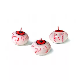 Véres Szem Halloween Úszógyertya – 4 cm, 1 db