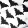 Halloween Denevér Formájú Fekete Papírszalvéta – 16x9 cm, 20 db
