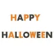 Happy Halloween Glitteres Parti Betűfüzér – 270 cm hosszú Halloween dekoráció