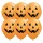 Happy Jack mosolygós lufi Halloween-dekorhoz – 6 db, 28 cm