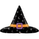 Halloween boszikalap fólia lufi – 102 cm nagyságban