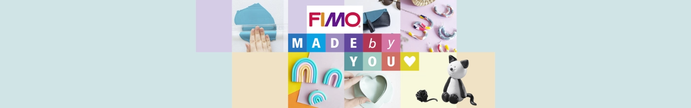 FIMO kreatív gyurma kategória banner: Soft és Kids égethető gyurmák, levegőre száradó FIMO Air készletek, csillámos effektek és modellező kiegészítők színes választéka a Kreatívjáték webáruházban.