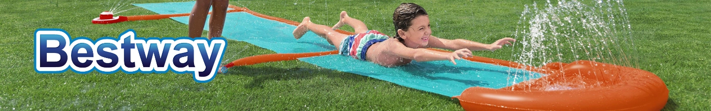 Bestway nyári termékkínálat: családi medencék, felfújható strandjátékok és Hydro-Force vízi sporteszközök széles választéka