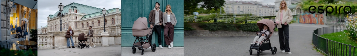 Espiro kategória banner a Kreatívjátékban: Yoga és Miloo multifunkciós babakocsik, Fuel Pro sport babakocsik, autósülések és babaöblök beszállítói készletről.
