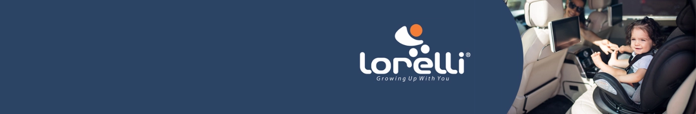 Lorelli márka kategória banner: Lorelli Toys plüss csörgők, természetes szilikon étkészletek, puha játszószőnyegek és modern babaszoba kiegészítők gyűjteménye.