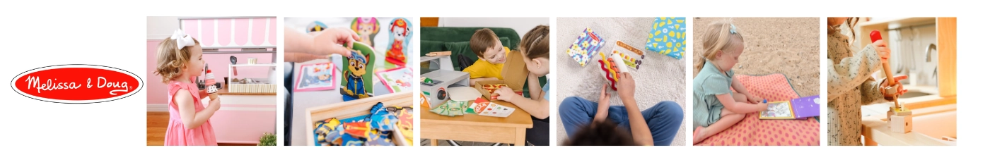 Melissa & Doug készségfejlesztő fajátékok: Water Wow vízzel színező, mágneses horgászat és fa sütiszett gyerekeknek.