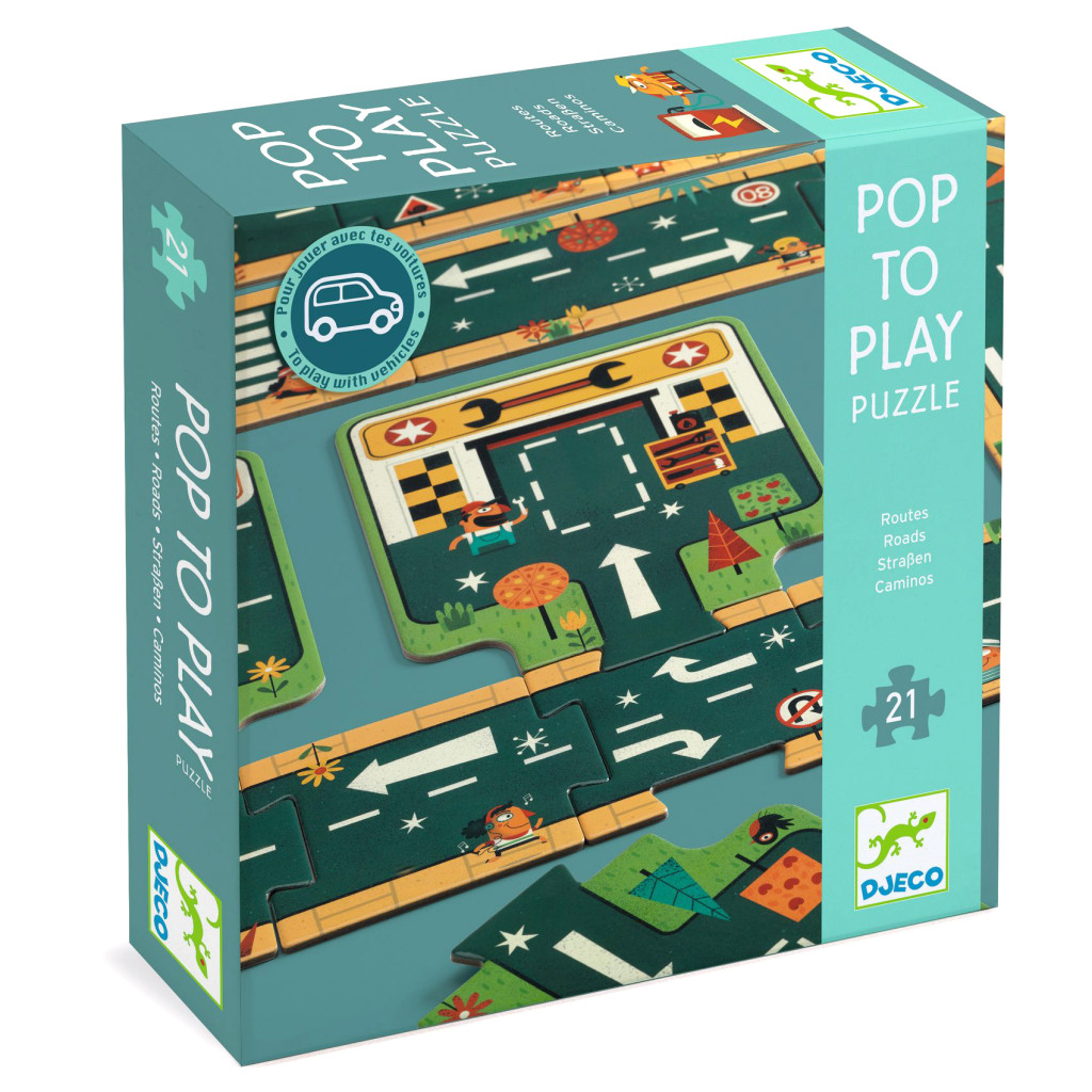 Djeco Óriás puzzle Utak irányok