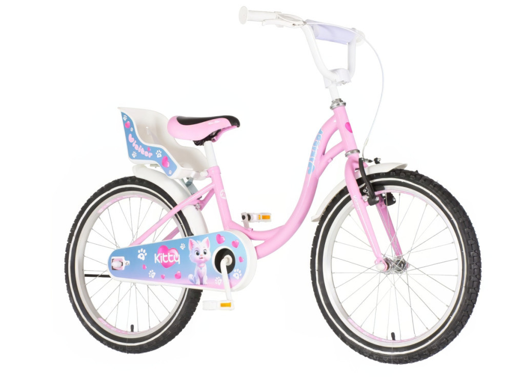 Visitor Kitty 20 cicás lány gyerek kerékpár rózsaszín