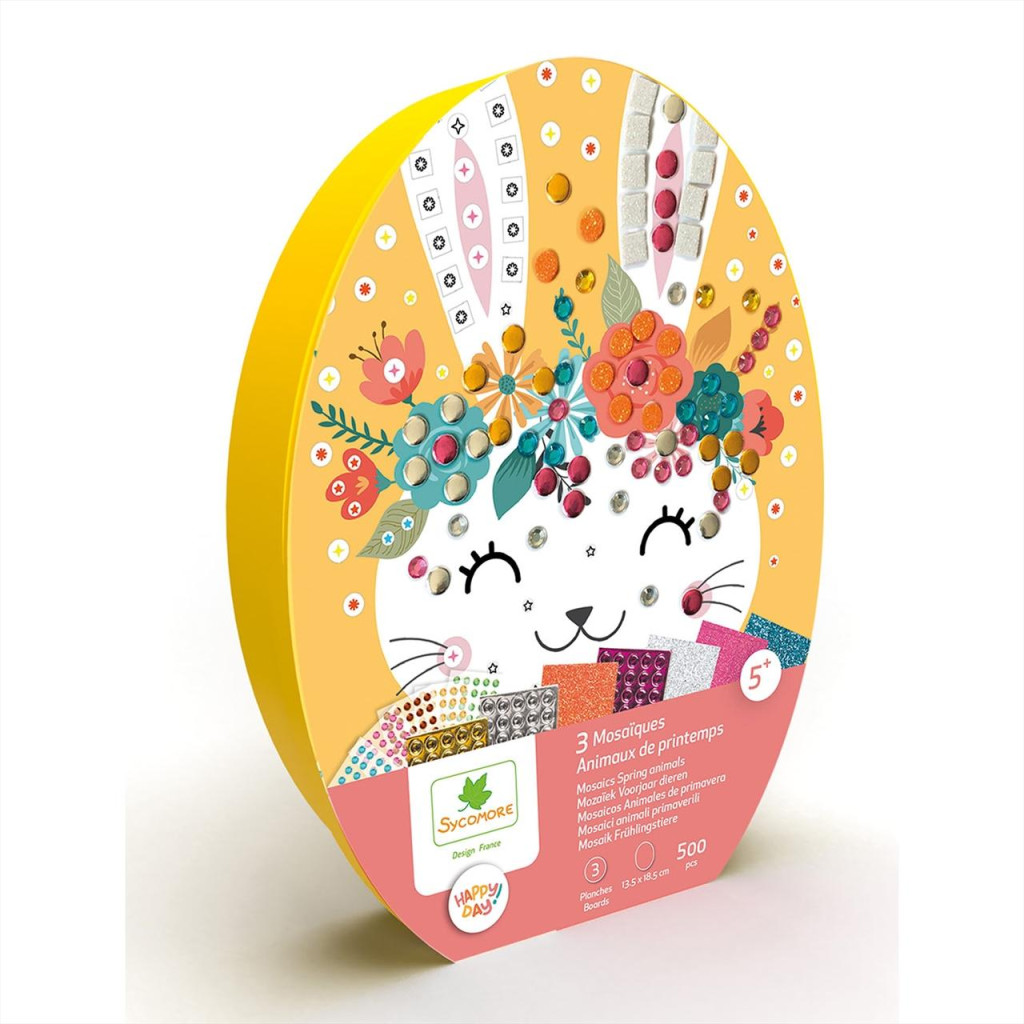 Mozaikkép készítő húsvéti tojásokkal