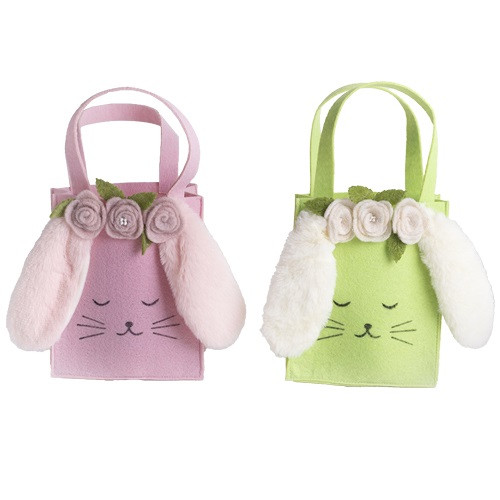 Húsvéti kistáska filc nyuszifüllel