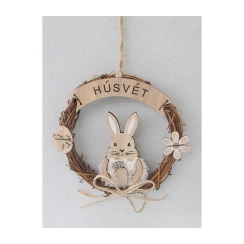 Húsvéti kopogtató fa nyuszis dekoráció