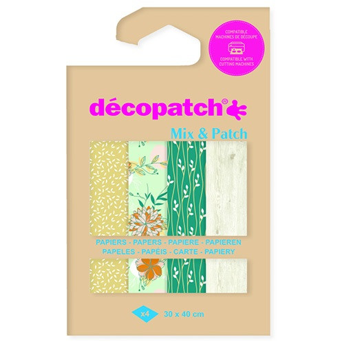 Kreatív decoupage papír Clairefontaine Décopatch 4 mintával