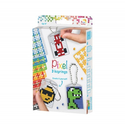 Pixelhobby kulcstartó szett fiús