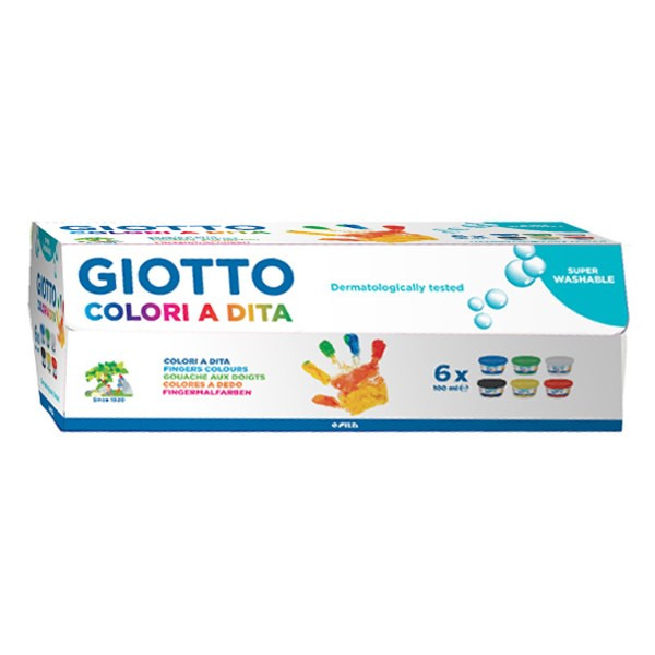 Ujjfesték GIOTTO 6x100 ml 6 darabos