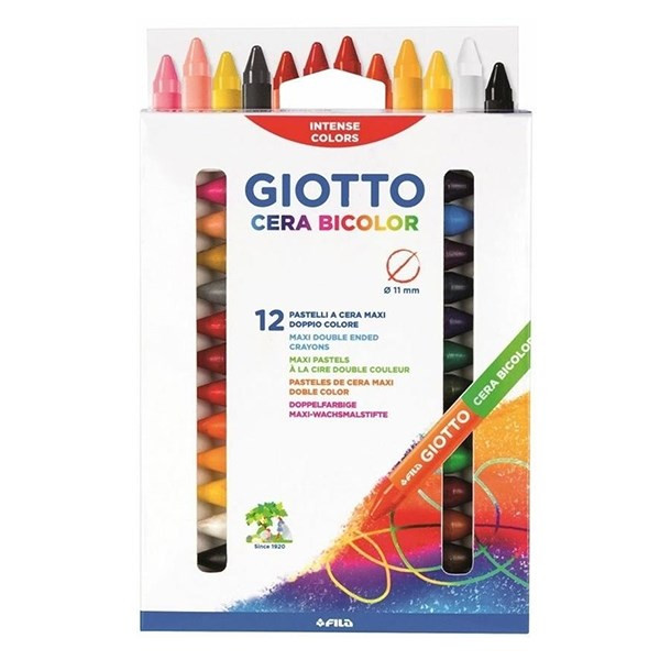 Viaszkréta GIOTTO Cera Bicolor 12 darabos